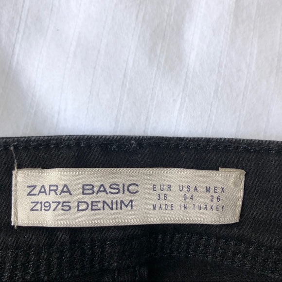 Zara Black Jeans with Pearl Beading - Picture 2 of 2